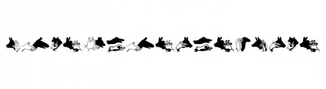 Hand Shadows Icons  تنزيل الخطوط