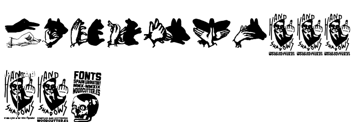 Hand Shadows Icons Font OTHER CHARS