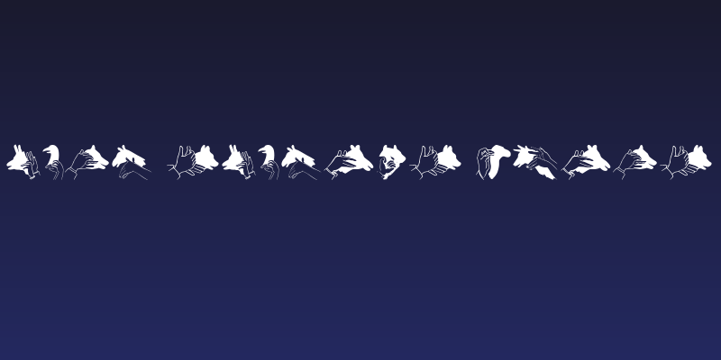 Hand Shadows Icons Social Header
