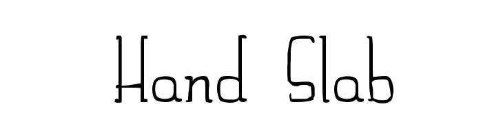 Hand Slab  免费字体下载