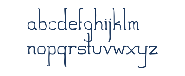 Hand Slab Lowercase