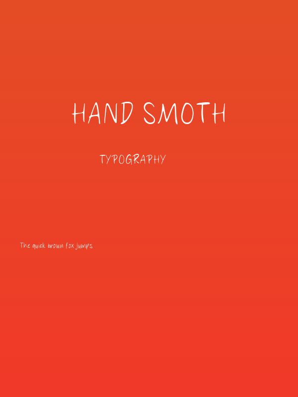 Hand Smoth Poster