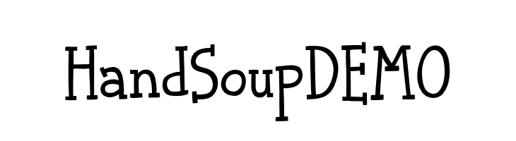 Hand Soup DEMO  baixar fontes gratis