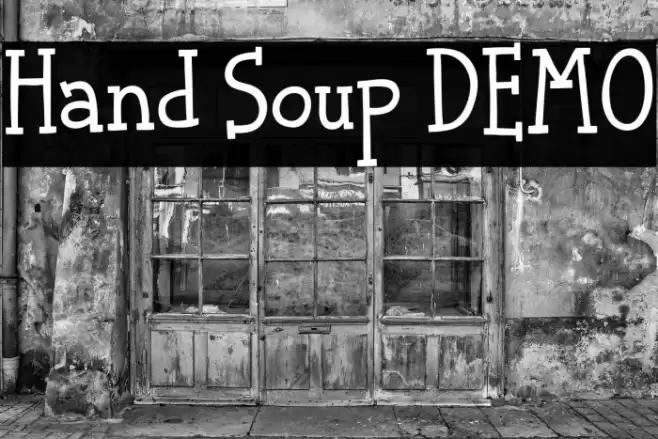 Hand Soup DEMO フォント examples