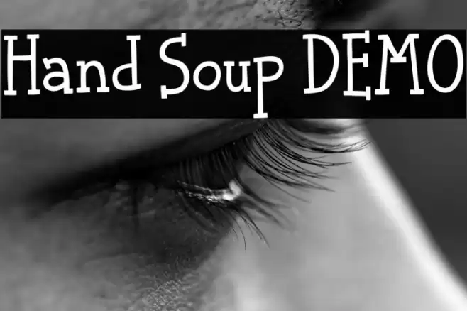 Hand Soup DEMO フォント examples