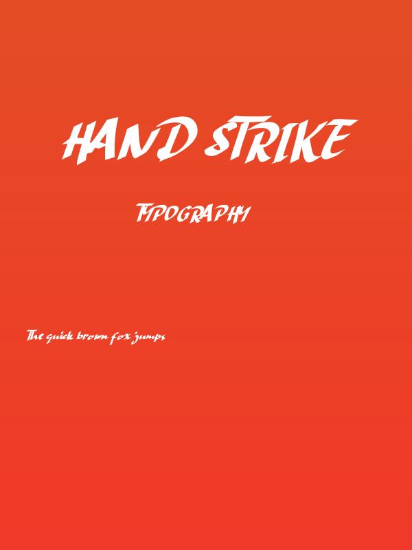 Hand Strike Poster