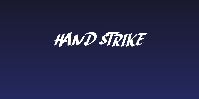 Hand Strike Social Header