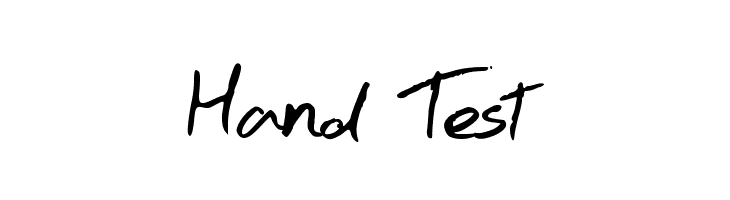 Hand Test  Fuentes Gratis Descargar