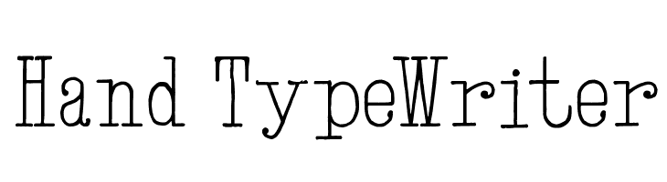 Hand TypeWriter  font caratteri gratis