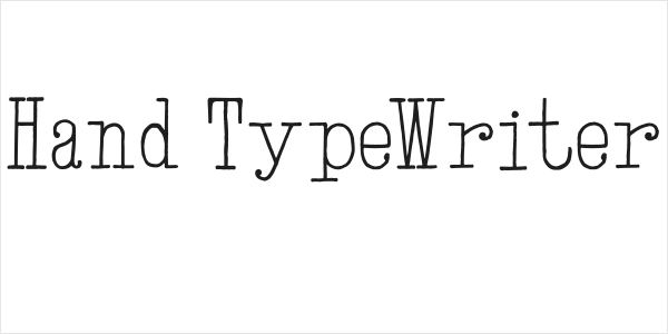 Hand TypeWriter Logo