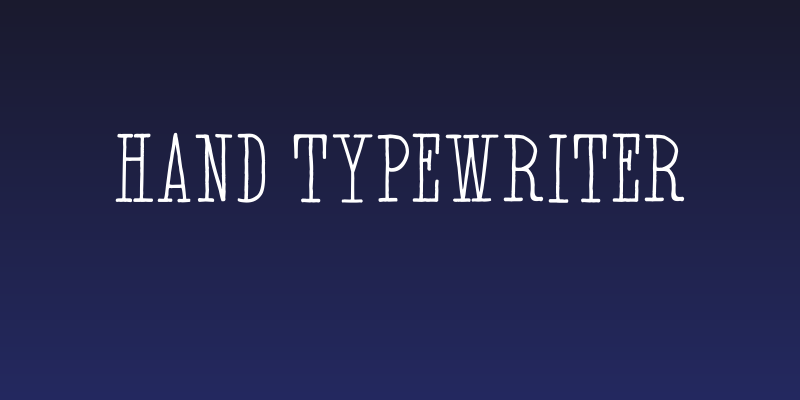 Hand TypeWriter Social Header