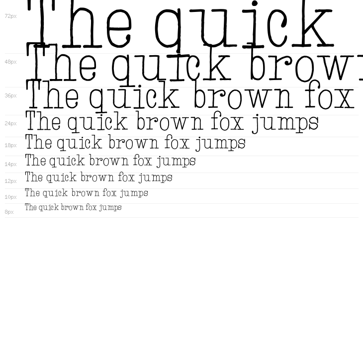 Hand TypeWriter Waterfall