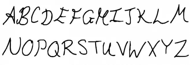 Hand Writing of the Last Century Fuentes MAYÚSCULAS