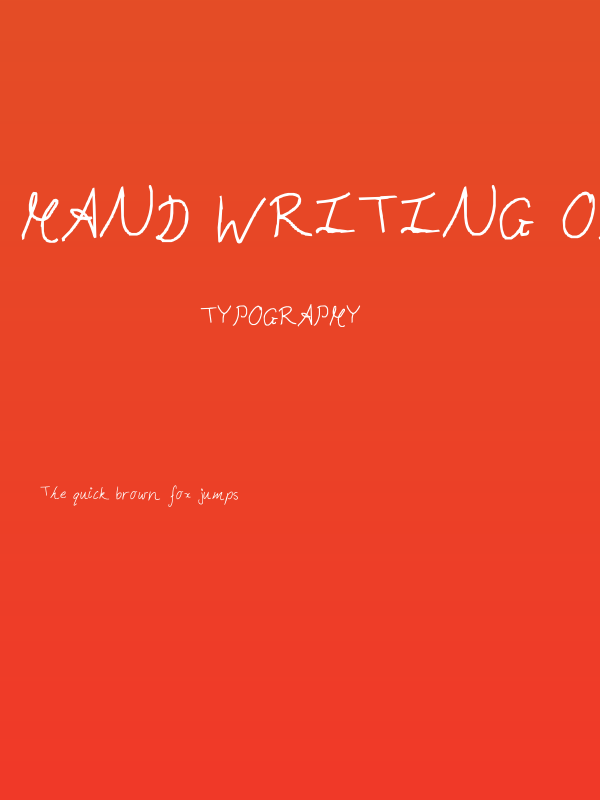 Hand Writing of the Last Century Poster