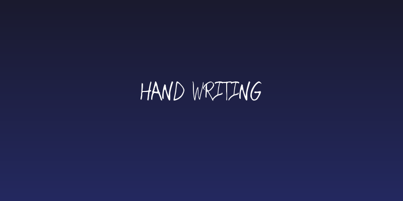 Hand Writing Social Header