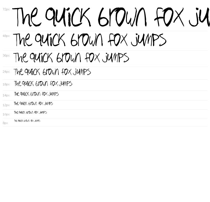 Hand Writing Waterfall