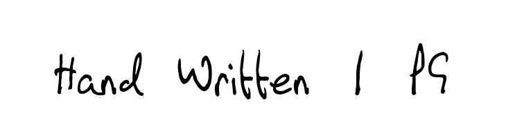hand written 1 pg font free fonts download 1 pg