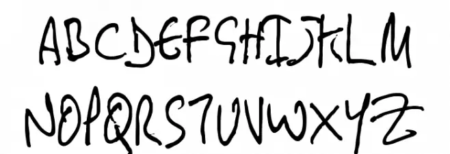 Hand Written 1 PG Caratteri MAIUSCOLE