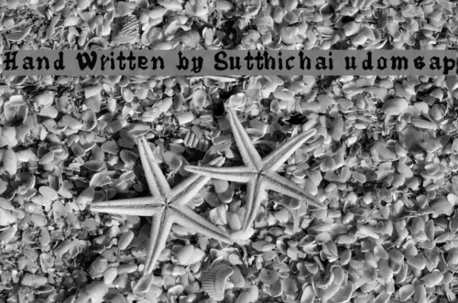Hand Written by Sutthichai udomsap Font examples