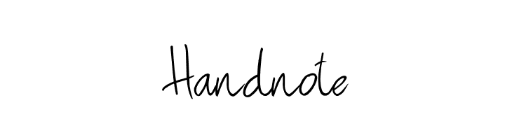 Hand note  font caratteri gratis