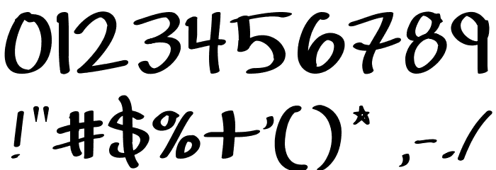 Hand of Diesel Font OTHER CHARS
