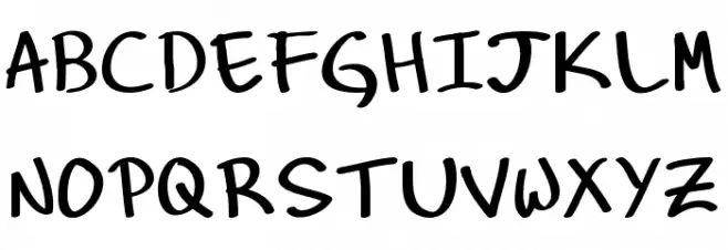 Hand of Diesel Schriftart Groß