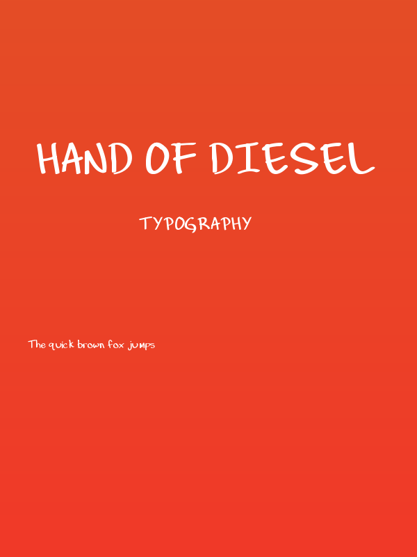 Hand of Diesel Poster
