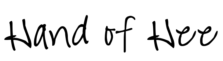 Hand of Hee  免费字体下载