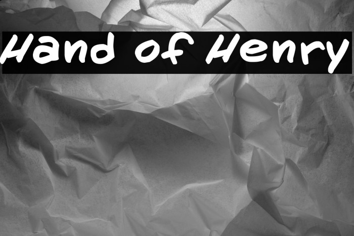 Hand of Henry Example 1