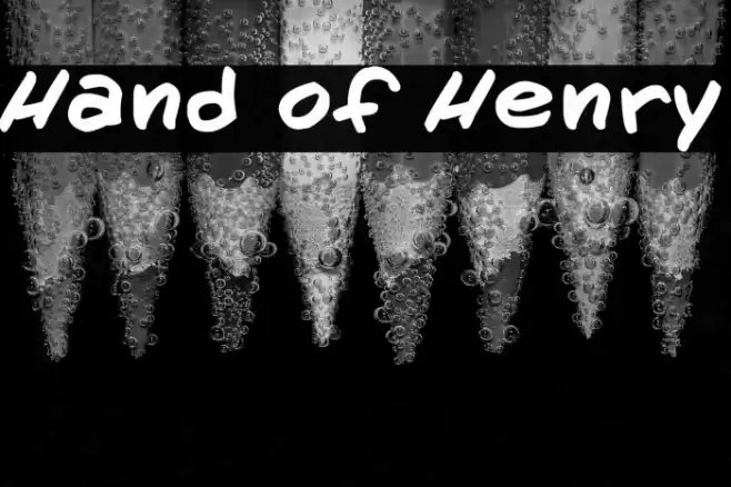 Hand of Henry Schriftart examples