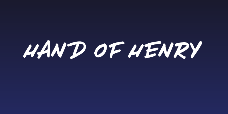 Hand of Henry Social Header