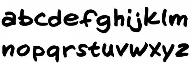 Hand of Henry Schriftart Kleinbuchstaben