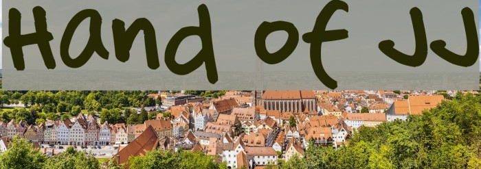 Hand of JJ Font examples