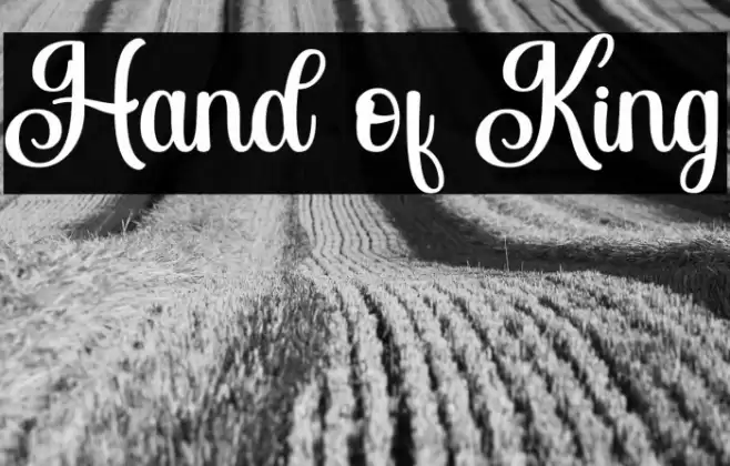 Hand of King Font examples