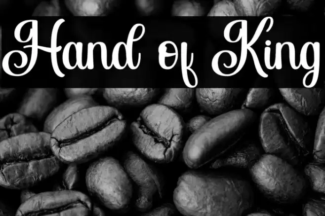 Hand of King Font examples