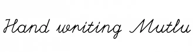 Hand writing Mutlu 