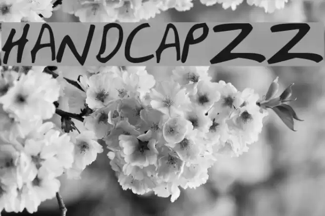 HandCapzz Шрифта examples