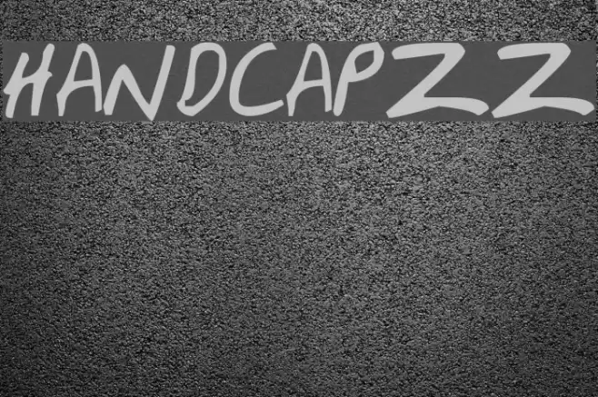 HandCapzz Шрифта examples