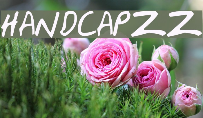 HandCapzz Шрифта examples