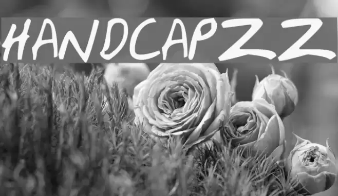 HandCapzz Шрифта examples