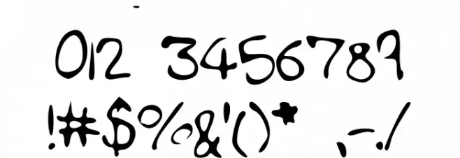HandDoodle Font OTHER CHARS