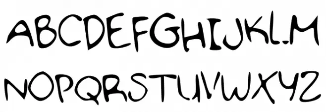 HandDoodle Font UPPERCASE