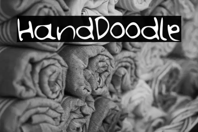 HandDoodle फ़ॉन्ट examples