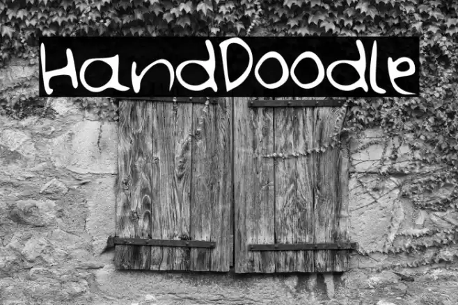 HandDoodle फ़ॉन्ट examples