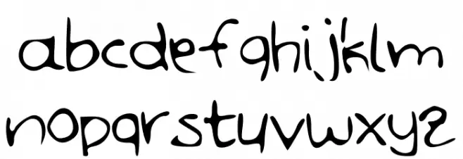 HandDoodle Font LOWERCASE
