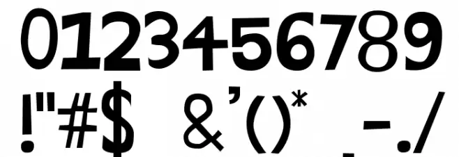 HandDrawnShapes Font OTHER CHARS