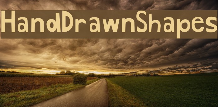 HandDrawnShapes Font examples