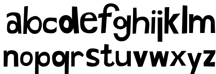 HandDrawnShapes Font LOWERCASE