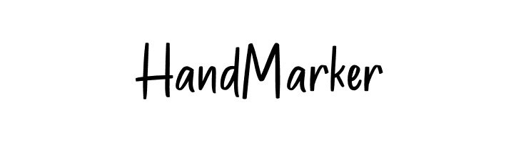 HandMarker  नि: शुल्क फ़ॉन्ट्स डाउनलोड