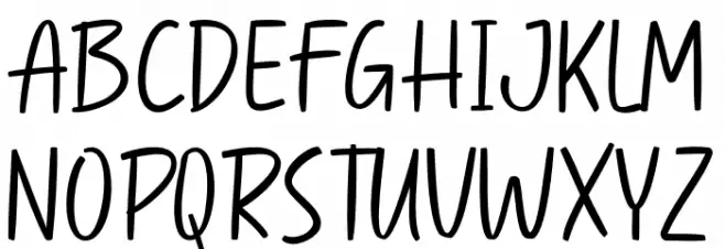 HandMarker Font Litere mari